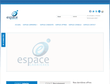 Tablet Screenshot of espacecarrieres.ma